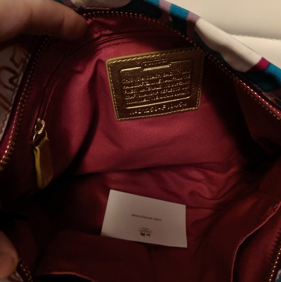 Coach signature stripe pop C file style bag - Picture 2 of 4